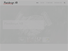 Tablet Screenshot of plastdesignab.se